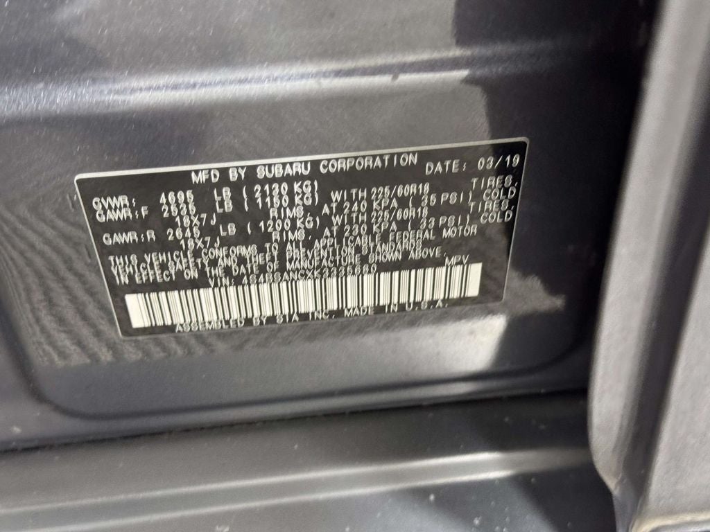 2019 Subaru Outback 2.5i Limited