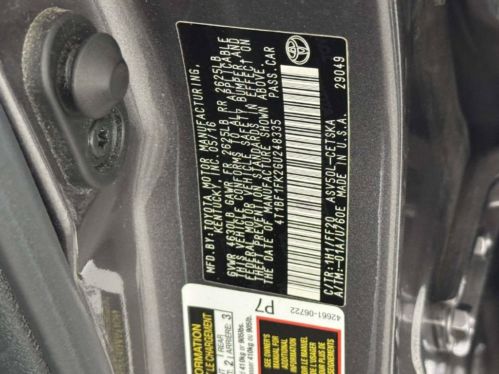 2016 Toyota Camry Base