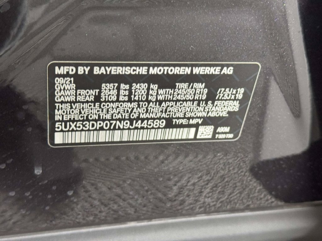 2022 BMW X3 xDrive30i