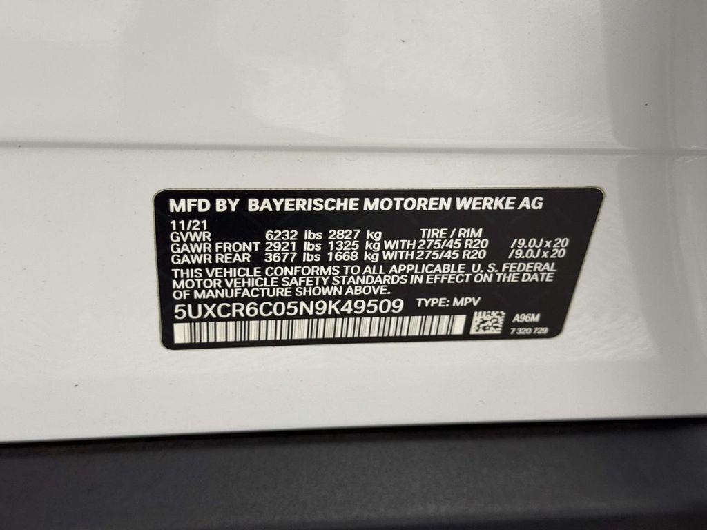 2022 BMW X5 xDrive40i