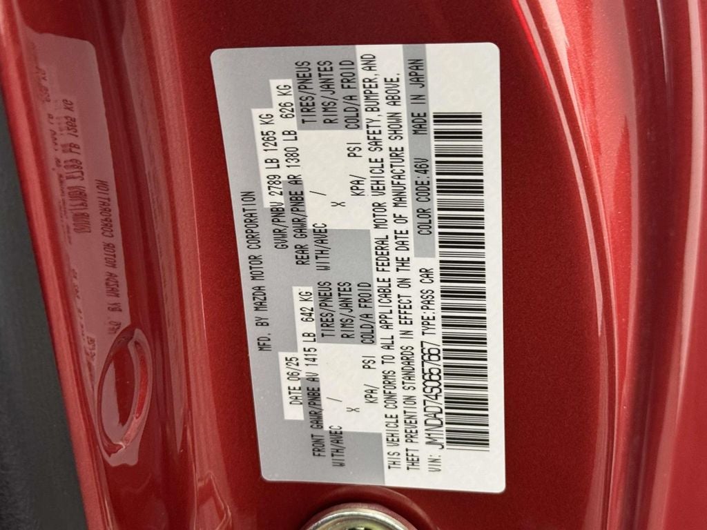 2025 Mazda Mazda MX-5 Miata Grand Touring