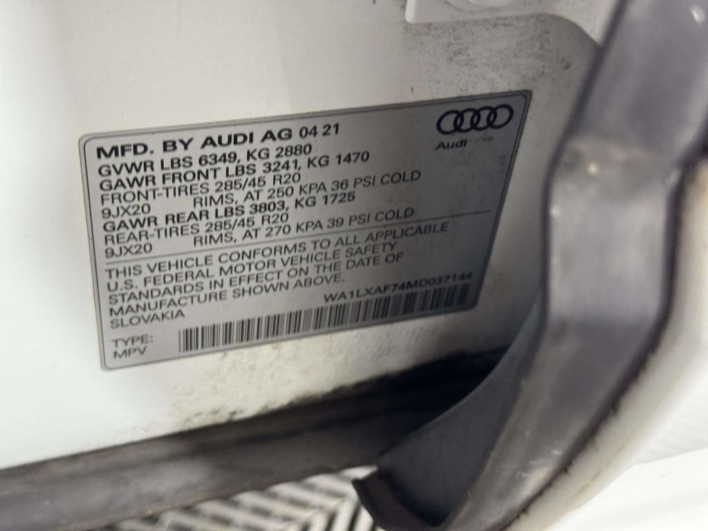 2021 Audi Q7 55 Premium Plus quattro