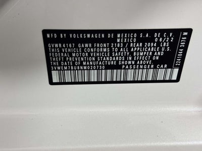 2022 Volkswagen Jetta 1.5T SE