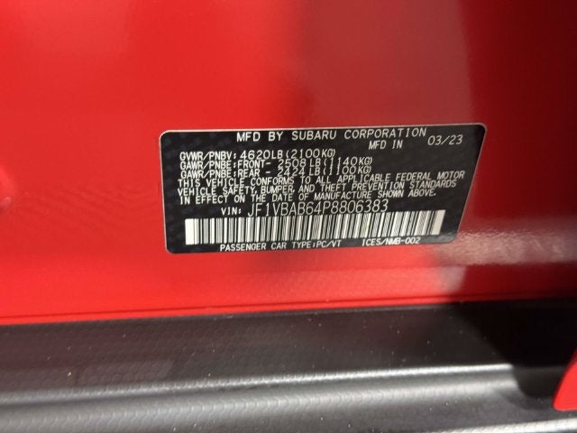 2023 Subaru WRX Base