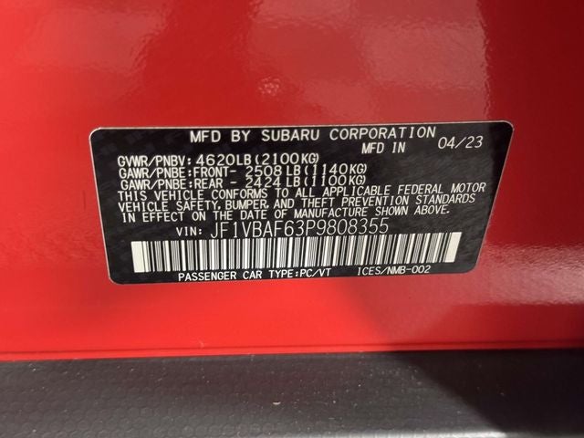 2023 Subaru WRX Premium