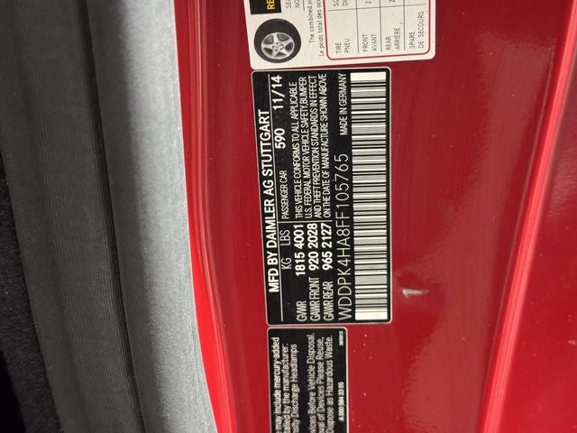 2015 Mercedes-Benz SLK SLK 250