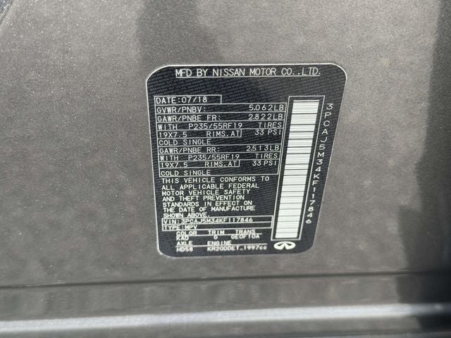 2019 INFINITI QX50 ESSENTIAL