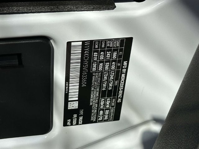 2027 Mercedes-Benz Sprinter 2500 Cargo 170 WB High Roof