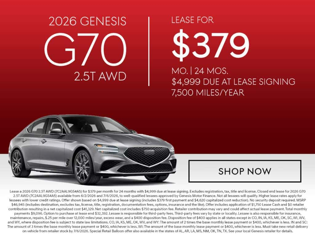 2026 GENESIS G70
2.5T AWD