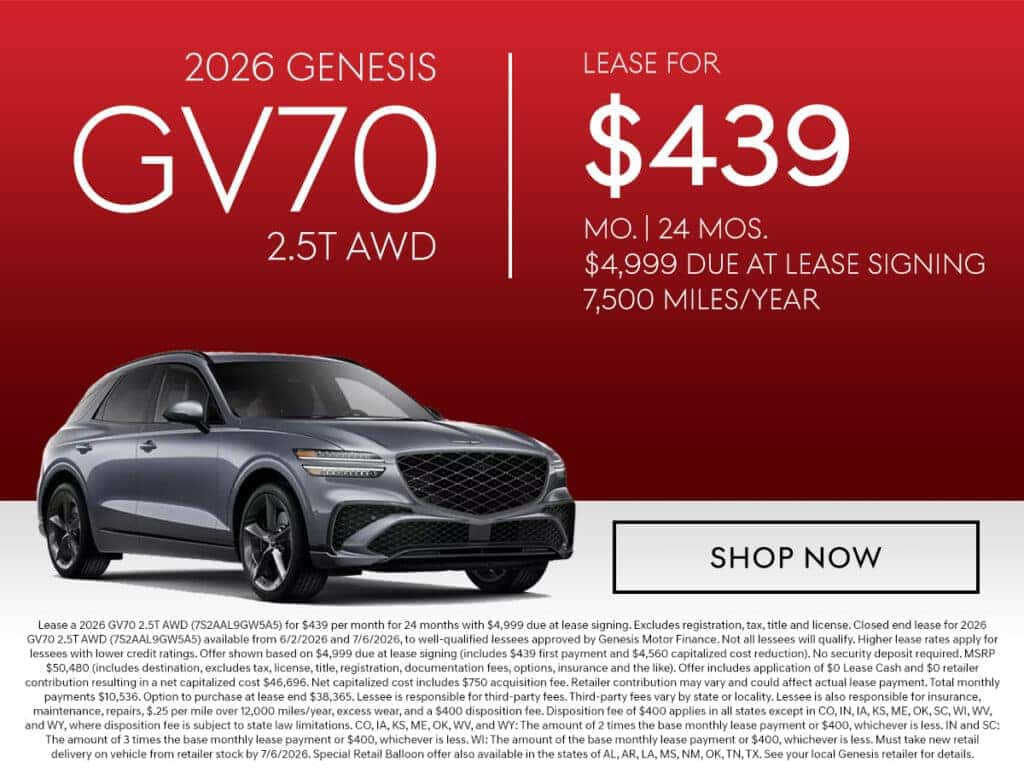 2026 GENESIS GV70
2.5T AWD