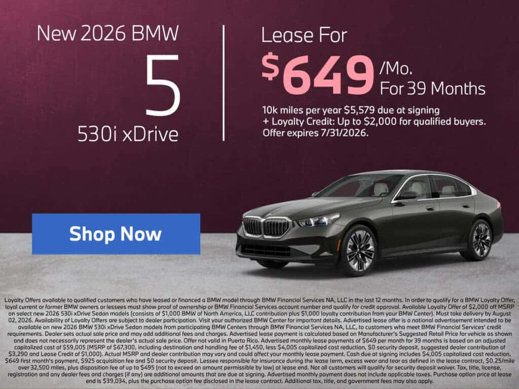 New 2026 BMW 5 530ixDrive