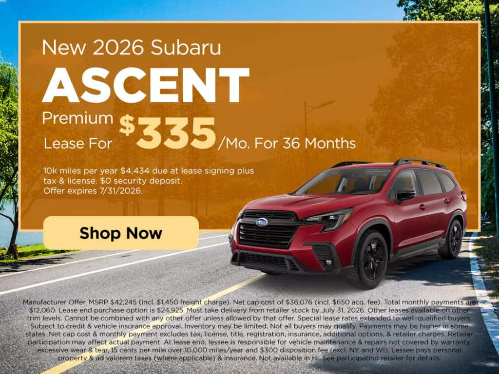 New 2026 Subaru
ASCENT