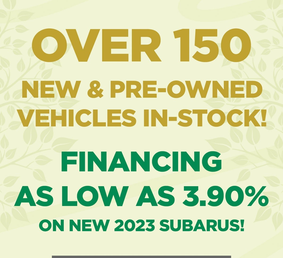 Banner for a Spring Sales Event on Saturday, April 29th, 10 AM - 5 PM, framed by yellow flowers and green leaves