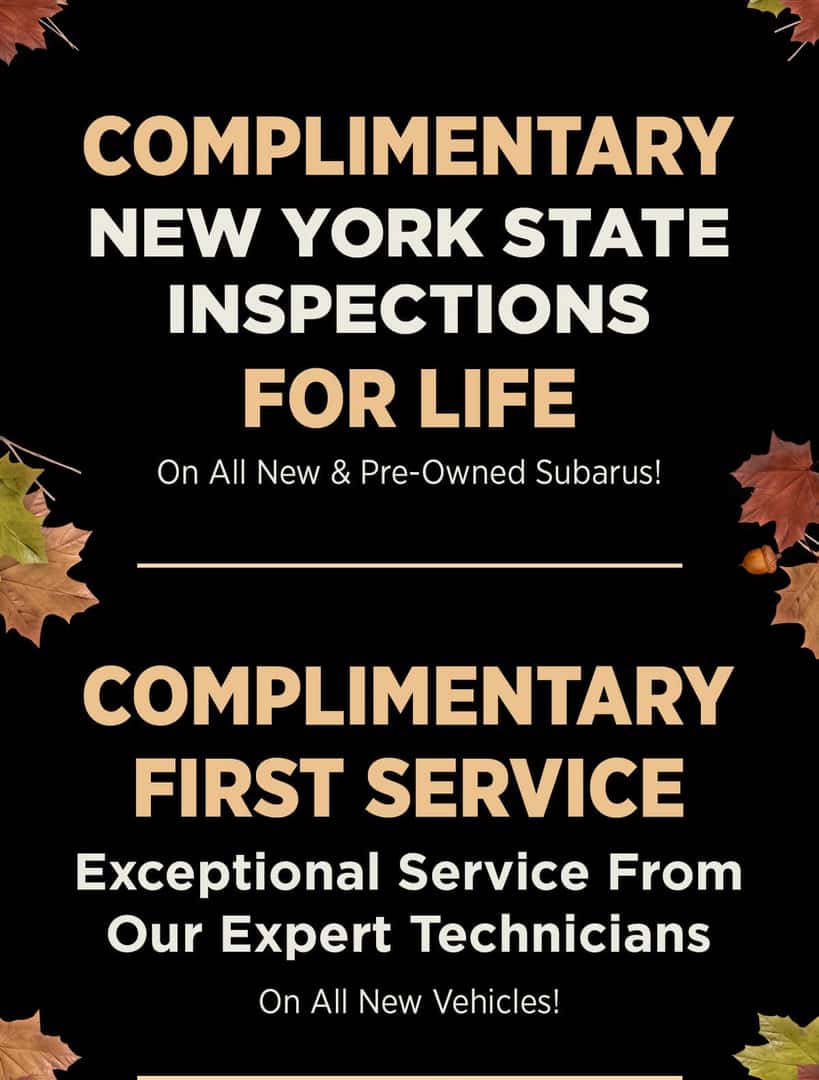 Complimentary New York State Inspections For Life