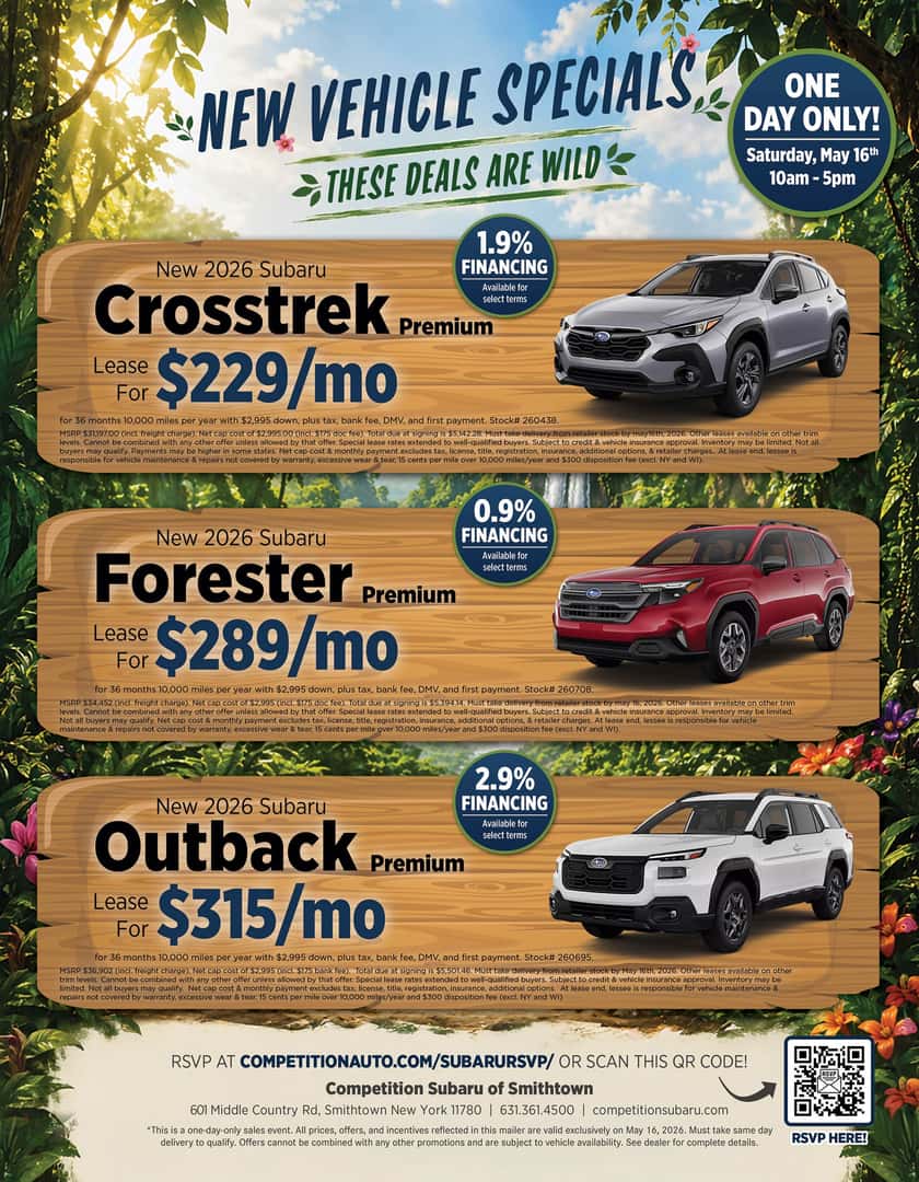 New Vehicle Specials